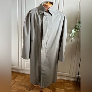 Men's Gray Trench Coat By Newport Harbor Size 42S